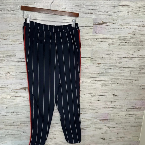 Ettitwe Anthropologie blue striped pants red xs - Picture 14 of 15